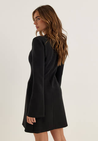 Ina Keyhole Short Power Dress Black