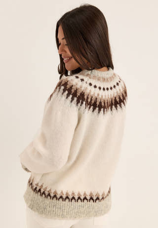 Faire Isle Knitted Sweater Patterned