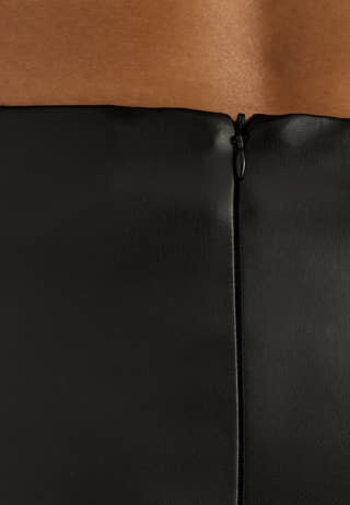 PU Mini Skirt Black