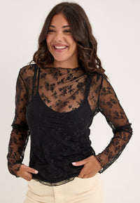 Long Sleeve Lace Top