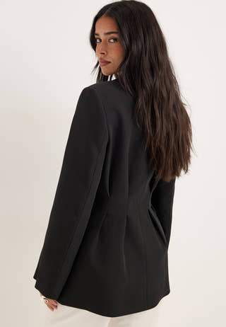 Shaped Blazer Black