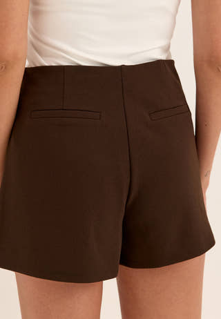 Jersey Wrap Skort Brown