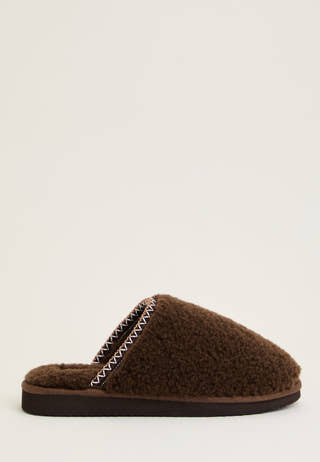 Teddy Slipper Brown