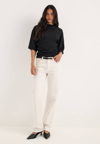 Funnel Neck Top Black