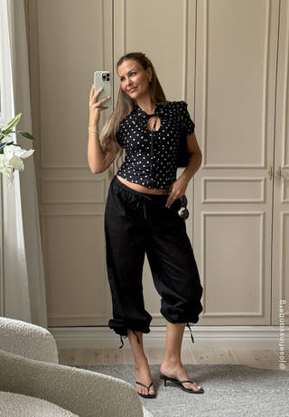 Ruched Keyhole Shirt