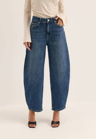 Barrel Leg Jeans Blue