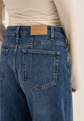 Barrel Leg Jeans Blue