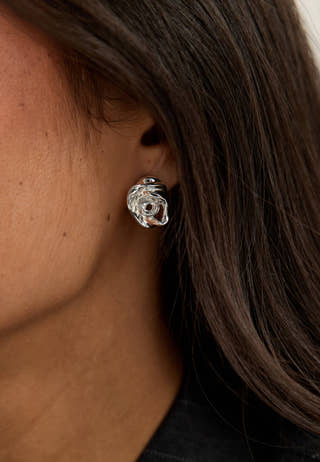 Inner Earrings Silver-plated Silver