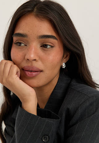 Inner Earrings Silver-plated Silver