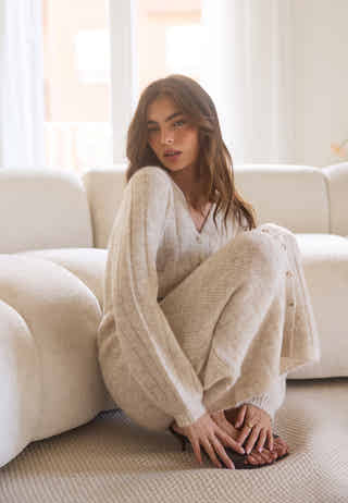 Knitted Cardigan Dress