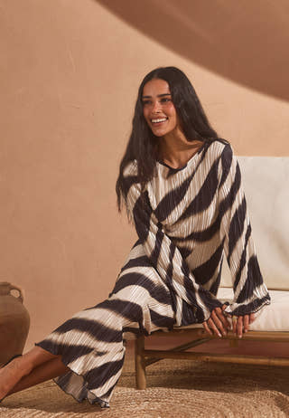 Pleated Frill Dress