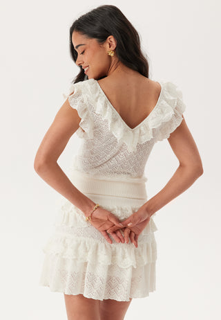 Knitted Frill Top