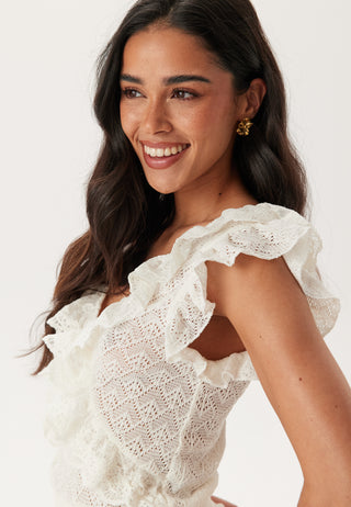 Knitted Frill Top