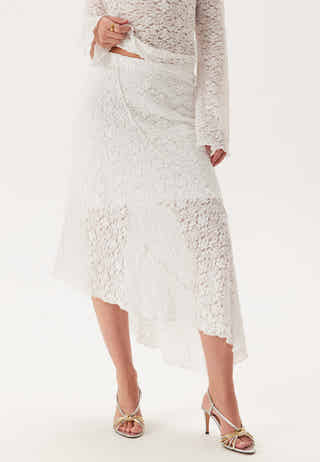 Asymmetric Lace Skirt