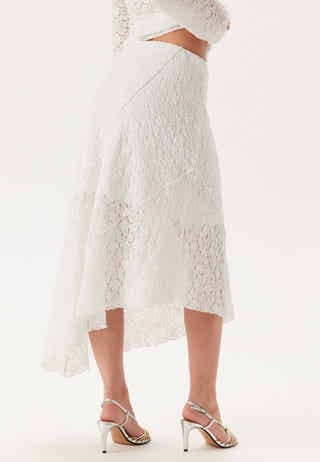 Asymmetric Lace Skirt