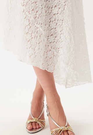 Asymmetric Lace Skirt