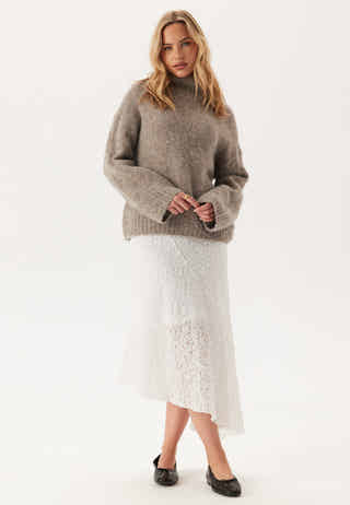 Asymmetric Lace Skirt