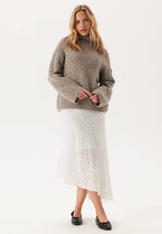 Asymmetric Lace Skirt