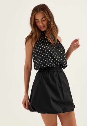 Balloon Short Cotton Skirt