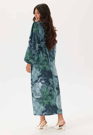 Balloon Sleeve Maxi Dress
