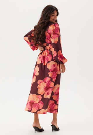 Balloon Sleeve Maxi Dress