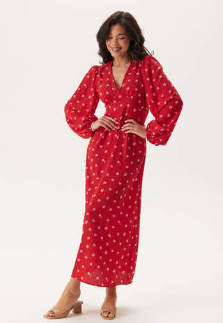 Balloon Sleeve Maxi Dress