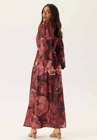 Balloon Sleeve Maxi Dress