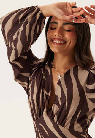 Balloon Sleeve Maxi Dress