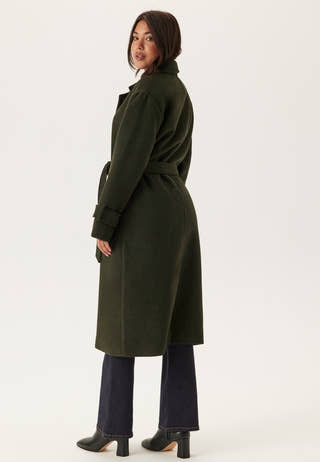 Belted Wool Blend Coat