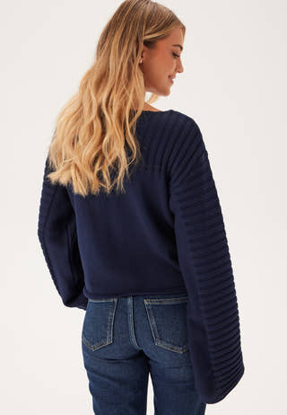 Boatneck Knitted Sweater