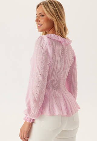 Broderie Anglaise Frill Blouse