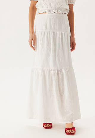 Broderie Anglaise Maxi Skirt