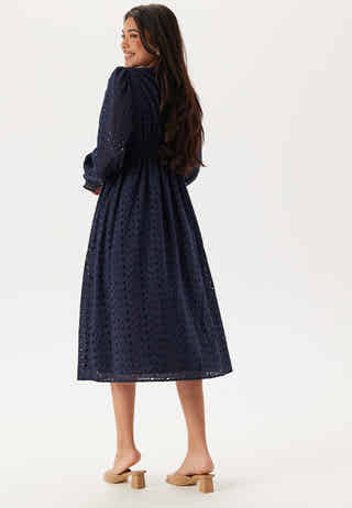 Broderie Anglaise Midi Dress