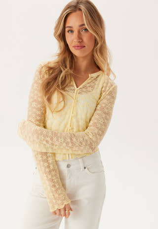Button Lace Cardigan