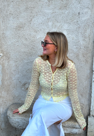 Button Lace Cardigan