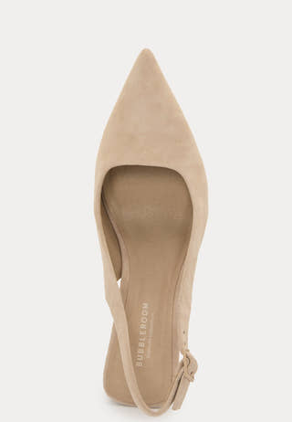CC Heeled Suede Sling Back