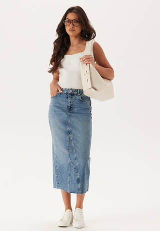 Denim Midi Skirt
