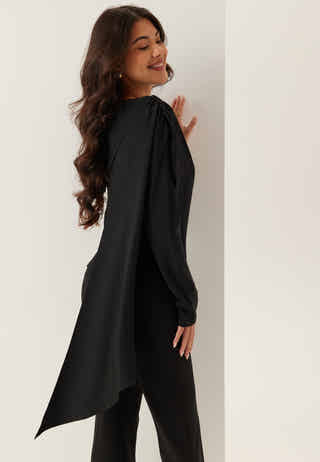 Draped Cape Blouse