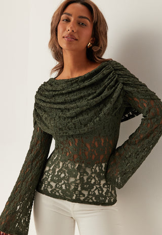 Drapy Lace Top
