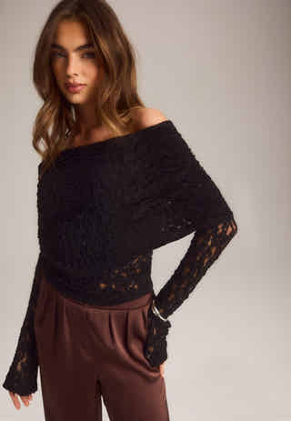 Drapy Lace Top