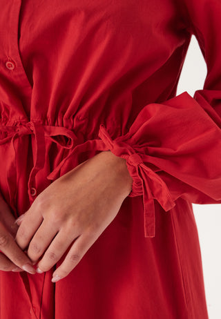 Drawstring Cotton Dress