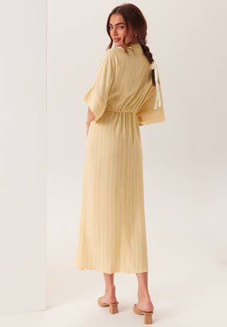 Drawstring Viscose Shirt Dress