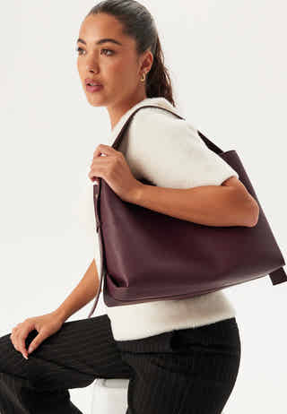 Faux Leather Tote Bag