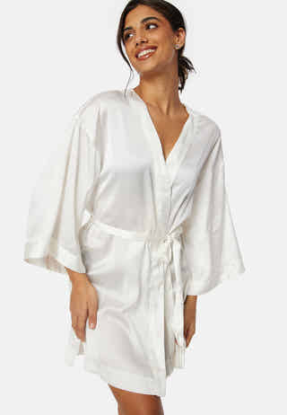 Bride Satin Kimono Robe