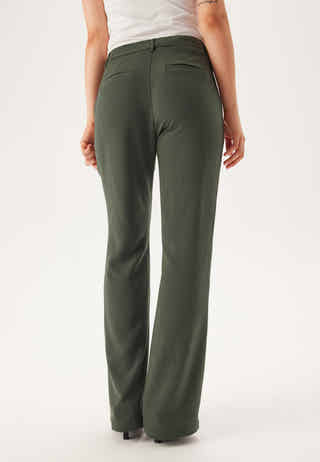 Flared Structured Suit Trousers