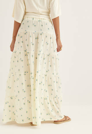 Flounce Maxi Skirt