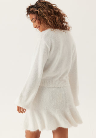 Fluffy Knitted Short Skirt