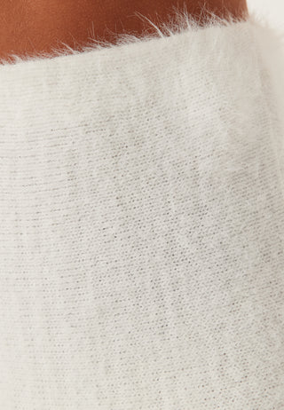 Fluffy Knitted Short Skirt