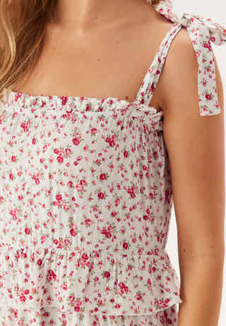 Frill Maxi Viscose Dress