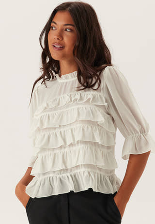 Frill Short Sleeve Blouse
